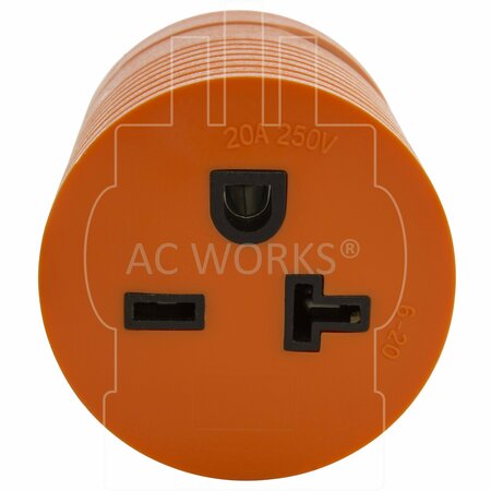 Ac Works Adapter L14-20P 20A 125/250V 4-Prong Plug to 6-15/20R 250V 15/20A T-Blade ADL1420620